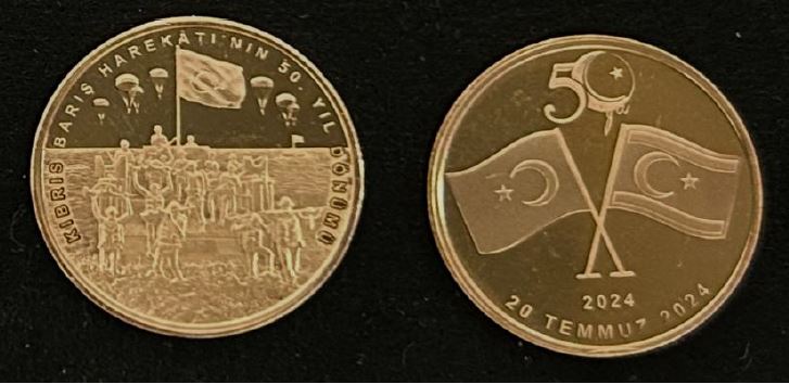 Kıbrıs Barış Harekatının 50’nci Yılı altın madalyonları satışa sunuldu – BRTK