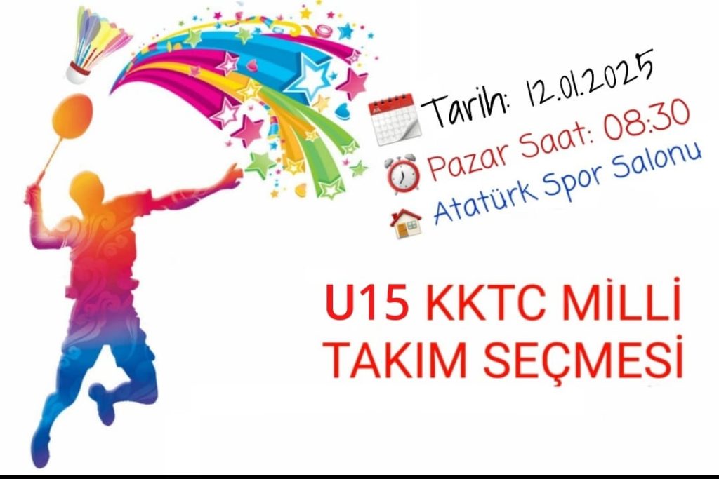 Badmintonda Milli Takım seçmesi – BRTK
