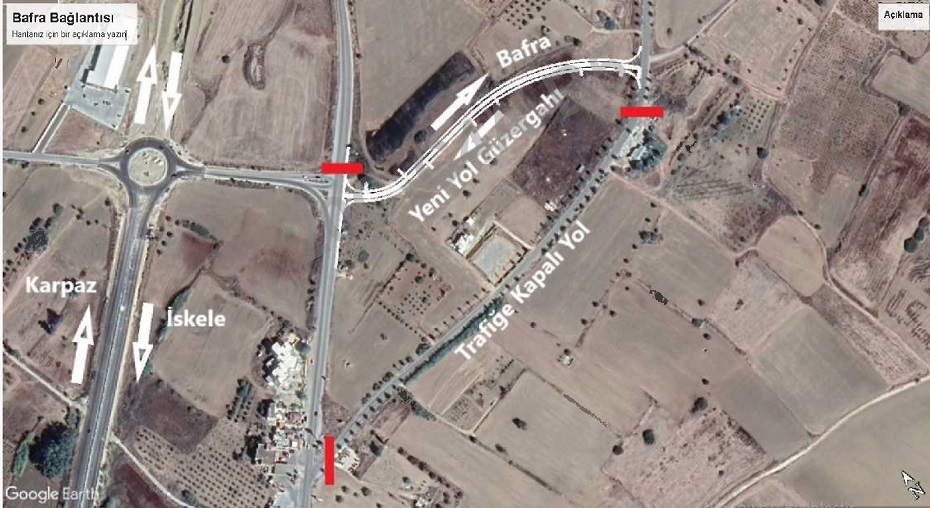 Yol çalışması nedeniyle Çayırova- Bafra bağlantısı trafiğe kapatıldı – BRTK