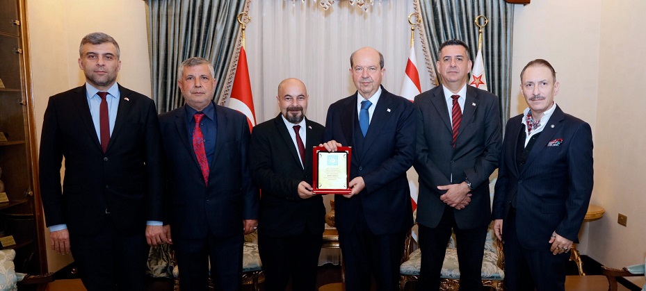 Cumhurbaşkanı Tatar, KKTC Türk Devletleri Teşkilatı Derneği yönetimini kabul etti – BRTK