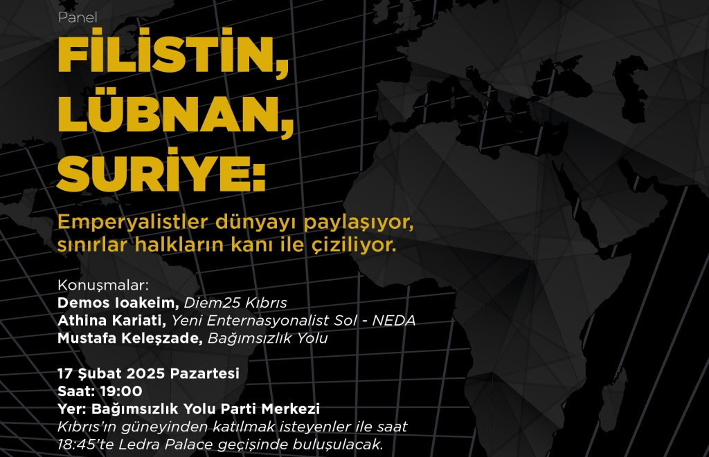 Emperyalistler dünyayı paylaşıyor, sınırlar halkların kanı ile çiziliyor” paneli düzenleniyor – BRTK