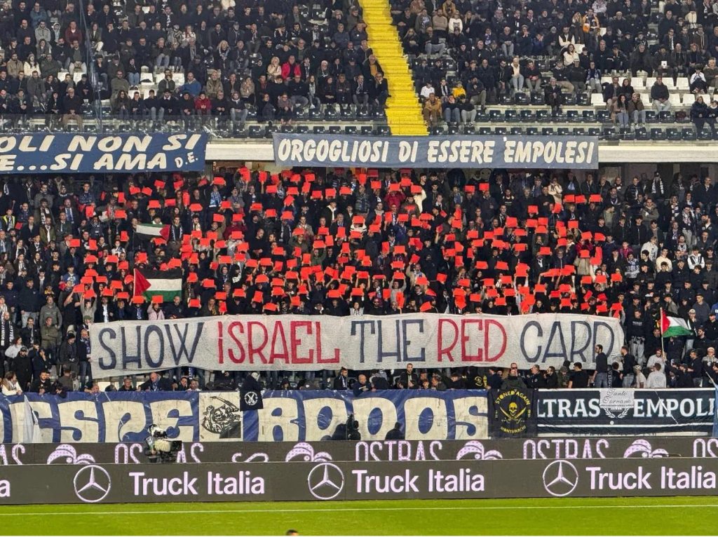 Empoli tribünlerinde İsrail’e kırmızı kart – BRTK