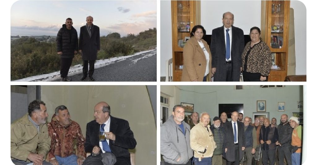 Cumhurbaşkanı Tatar, dolu yağışından etkilenen Yeni Erenköy’ü ziyaret etti – BRTK