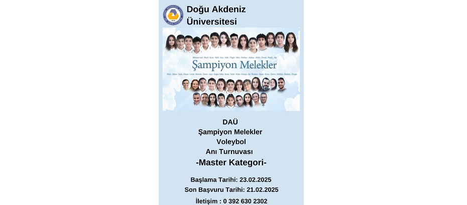 DAÜ, Vefa Turnuvaları düzenliyor – BRTK