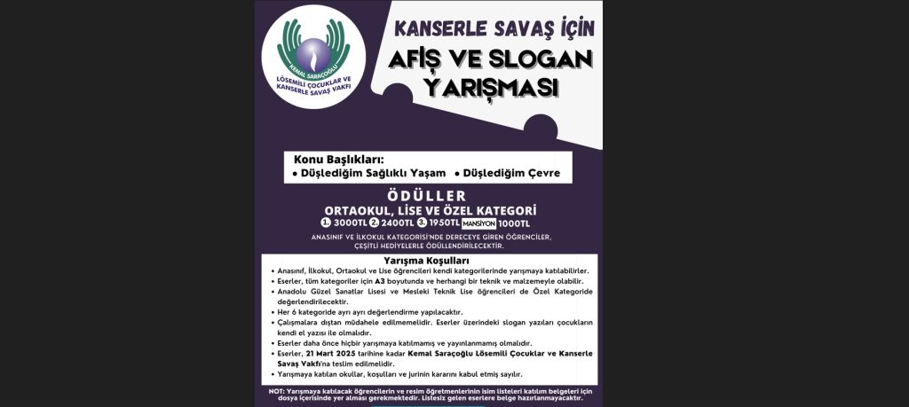 “Kanserle Savaş İçin Afiş ve Slogan Yarışması” başvuruları başladı – BRTK