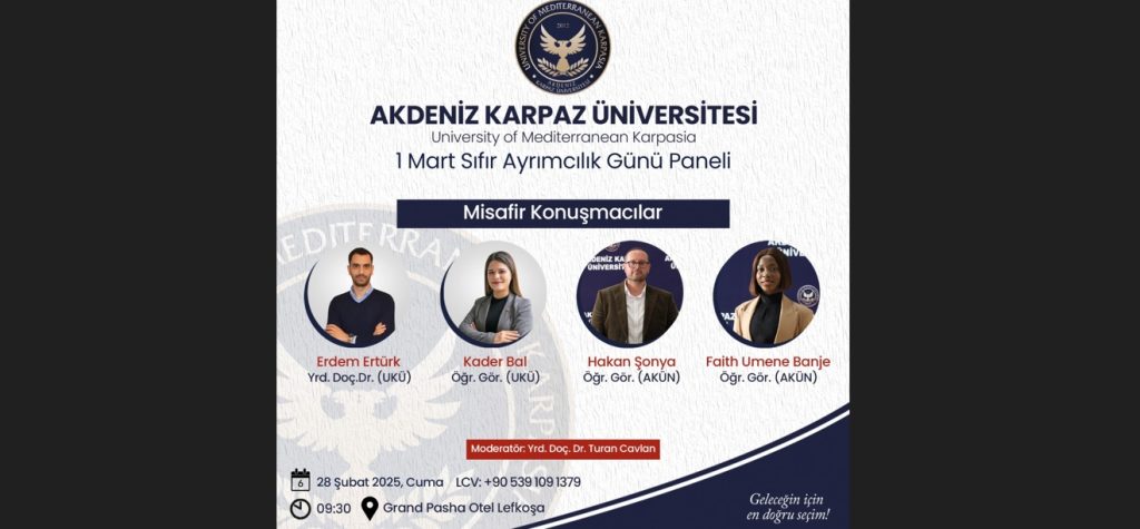 Akdeniz Karpaz Üniversitesi sıfır ayrımcılık konulu panel düzenleyecek – BRTK
