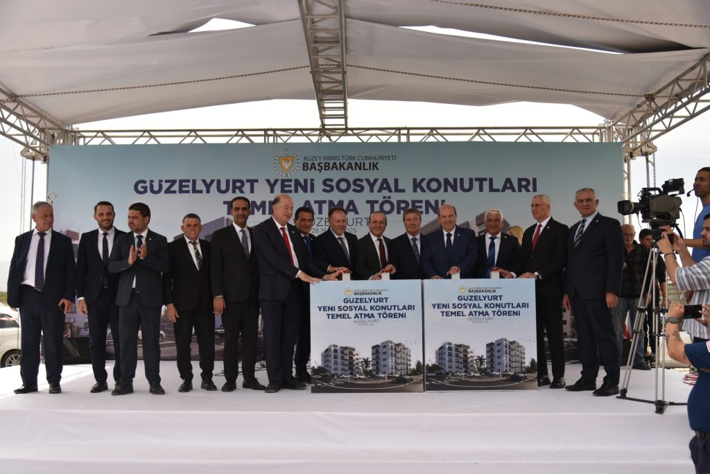 Güzelyurt Yeni Sosyal Konutları’nın temeli atıldı… İki bloktan oluşacak 35 daire yapılacak – BRTK