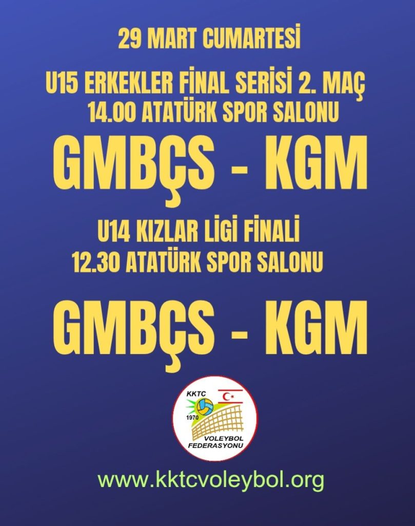 Voleybol alt liglerinde finaller – BRTK