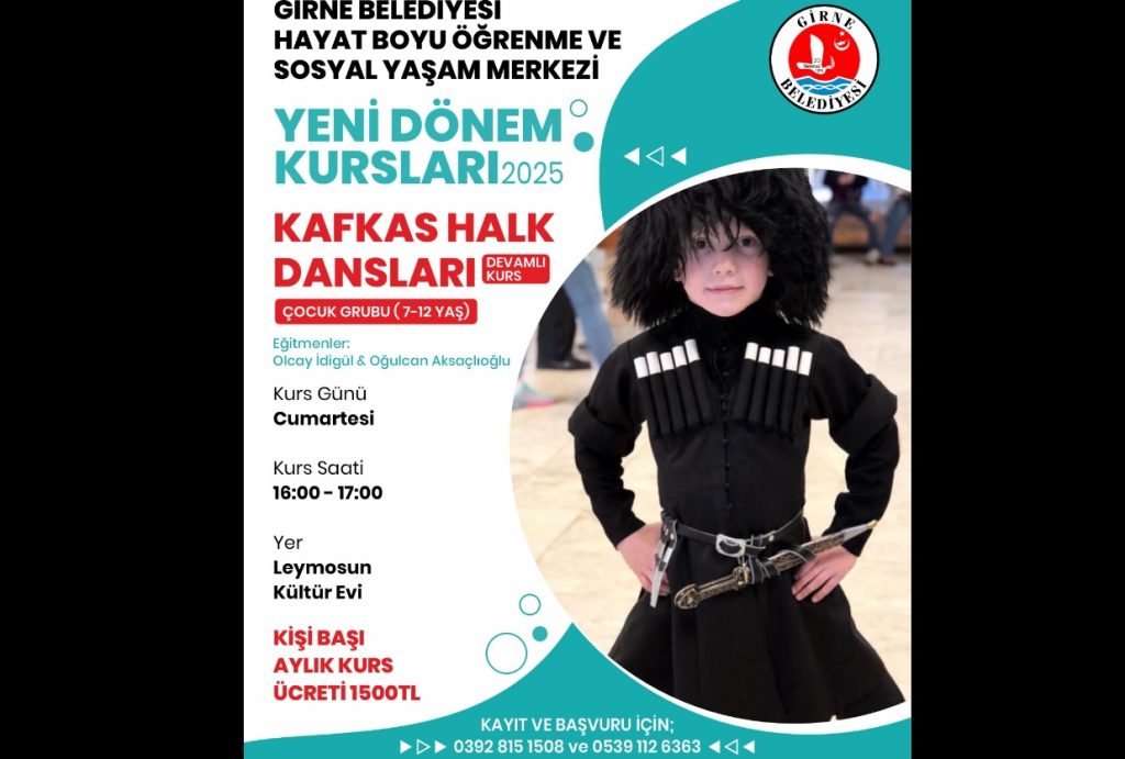 Girne Belediyesi’nin yeni dönem kursları başlıyor – BRTK