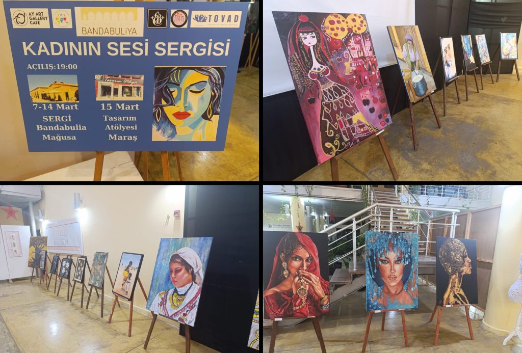 Gazimağusa Bandabulya’da “Kadının Sesi” sergisi açıldı – BRTK