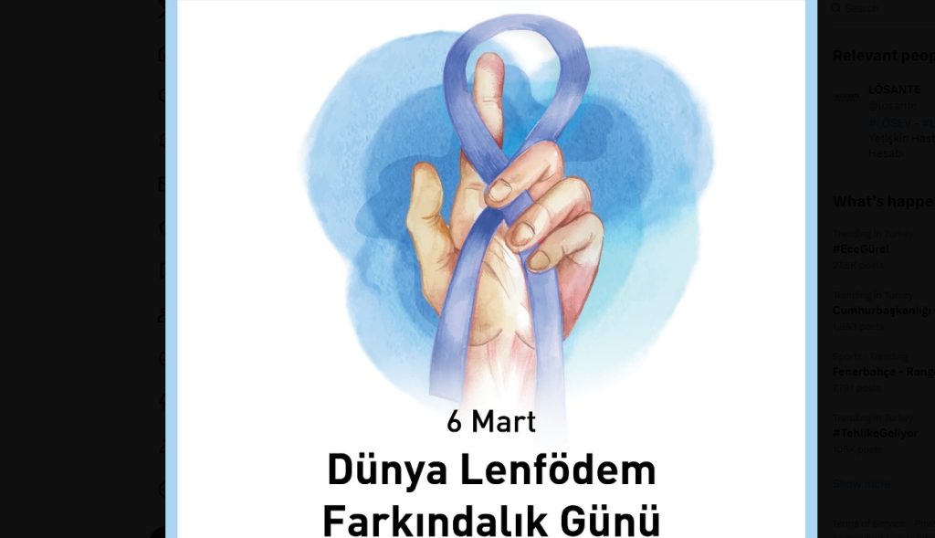 Bugün 6 Mart Dünya Lenfödem Farkındalık Günü… – BRTK