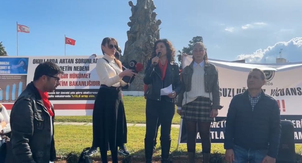 KTOEÖS, Çanakkale Ortaokulu’nda yaşananlarla ilgili eylem yaptı – BRTK