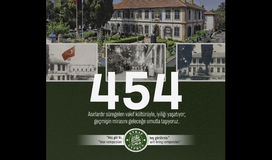 Vakıfların kuruluşunun 454’üncü ve İngilizlerden Kıbrıs Türk toplumuna devrinin 69’uncu yıldönümü dolayısıyla tören düzenlendi – BRTK
