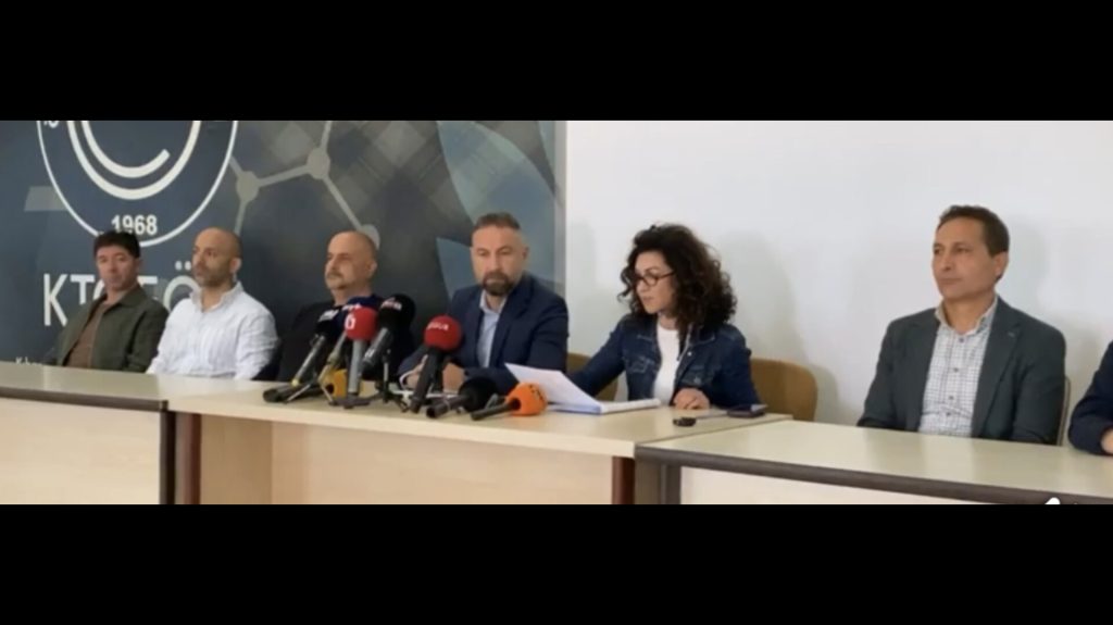 KTÖS ve KTOEÖS, Salı günü yapılacak yürüyüşe ilişkin basın toplantısı düzenledi – BRTK