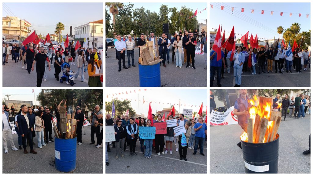 Eylem ateşi İskele’de yandı – BRTK