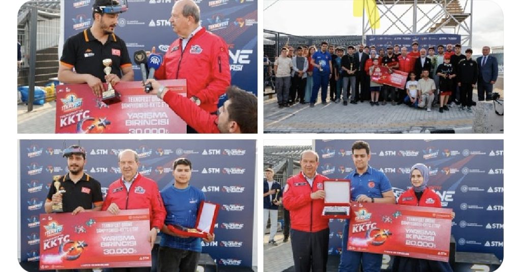 Cumhurbaşkanı Tatar, “TEKNOFEST KKTC” kapsamında düzenlenen “Drone Yarışması’nın” ödül törenine katıldı – BRTK