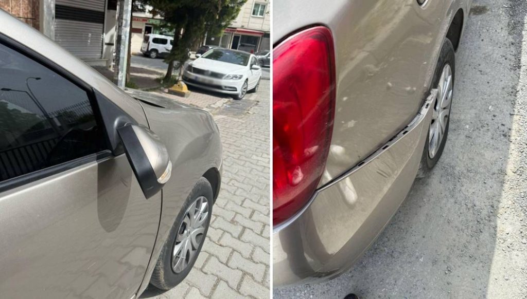 Motosikletli maganda otomobilin aynasını kırdı, mahalleye kavgaya çağırdı – Son Dakika Türkiye Haberleri