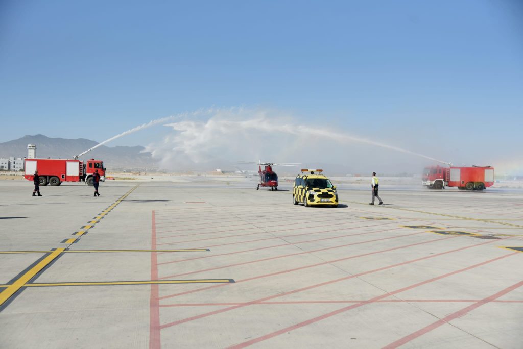Taksi helikopter seferlerinin ilki Ercan’a… Bafra ile Girne’ye de sefer düzenlenecek – BRTK