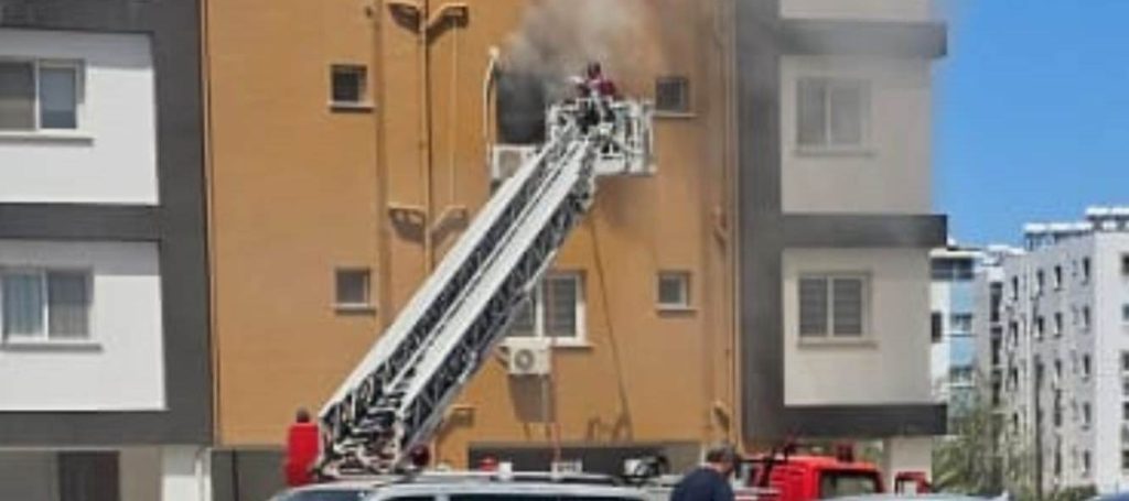 Gazimağusa’da apartman dairesinde yangın – BRTK