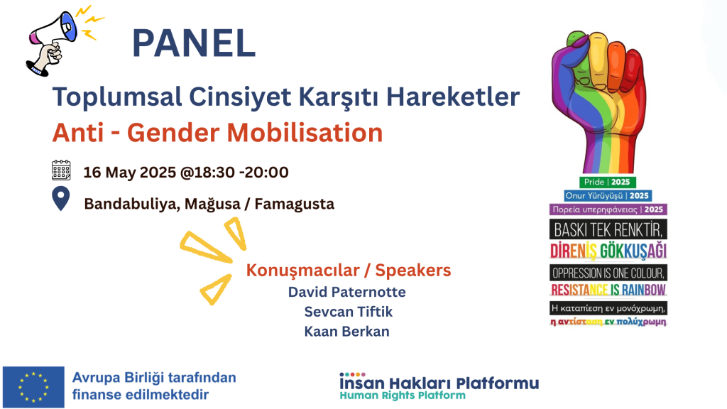 İnsan Hakları Platformu, “Toplumsal Cinsiyet Karşıtı Hareketler” paneli düzenliyor – BRTK