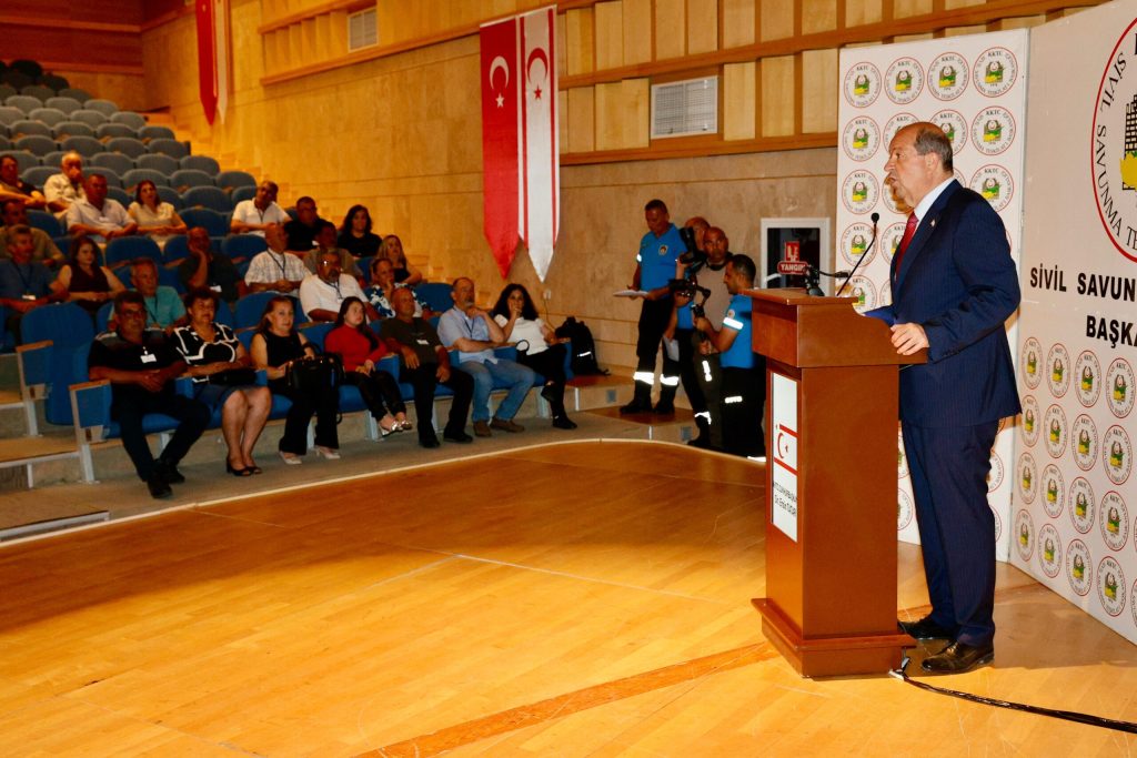 Cumhurbaşkanı Tatar, Güzelyurt’ta Sivil Savunma Teşkilatı’nın terhis törenine katıldı – BRTK