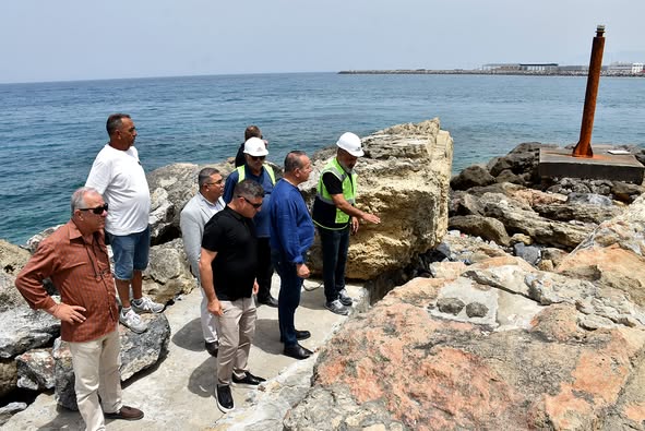 Ataoğlu, Liman’da yürütülen 3. etap proje çalışmalarını yerinde inceledi – BRTK