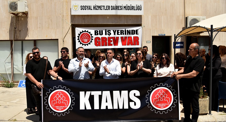 KTAMS, Sosyal Hizmetler Dairesi’nin tüm birimlerinde iki saatlik uyarı grevi yaptı – BRTK