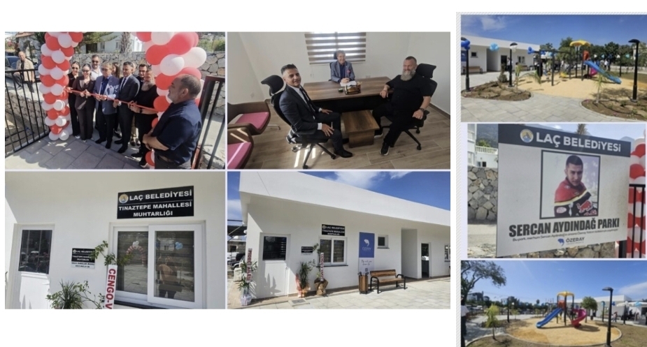 Lapta Tınaztepe Muhtarlık Binası, Genç Lapta Avcılık ve Atıcılık Derneği Binası ve Sercan Aydındağ Parkı düzenlenen törenle Başbakan Üstel tarafından açıldı – BRTK