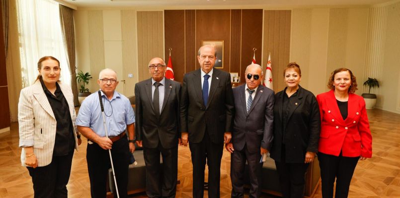 Cumhurbaşkanı Tatar, Kıbrıs Türk Engelliler Federasyonu ile Federasyona bağlı dernek temsilcilerini kabul etti – BRTK