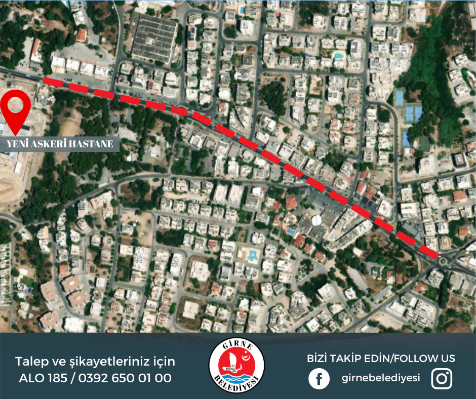Girne’de asfalt yenileme çalışması nedeniyle trafik kontrollü sağlanacak – BRTK
