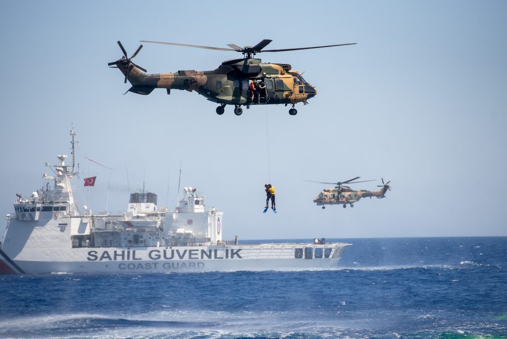 Şehit Teğmen Caner Gönyeli Arama Kurtarma Davet Tatbikatı’nın deniz safhası icra edildi – BRTK
