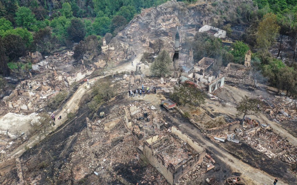 Sakarya ile Bilecik sınırındaki Köprücek köyü, yangında büyük zarar gördü – BRTK