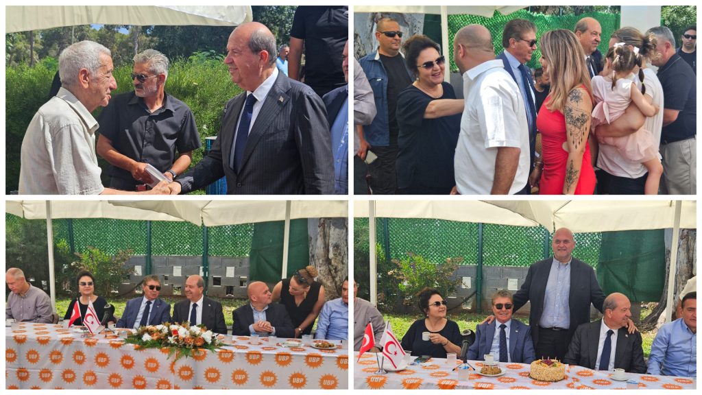 Cumhurbaşkanı Tatar ve Başbakan Üstel Gazimağusa’da partililerle bayramlaştı – BRTK