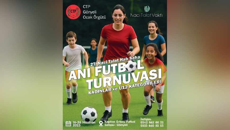 27. Naci Talat Halı Saha Futbol Anı Turnuvası 16 Haziran’da başlıyor – BRTK