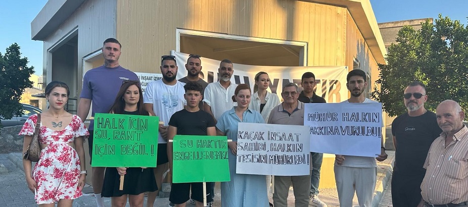 CTP Gençlik Örgütü Girne İlçesi Dikmen’de Su Arıtma Tesisi’nin mühürlenmesini protesto etti – BRTK