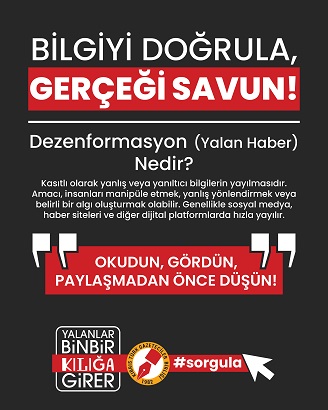 Kıbrıs Türk Gazeteciler Birliği’nden dezenformasyona karşı sosyal medya kampanyası – BRTK