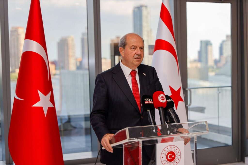 Cumhurbaşkanı Ersin Tatar, BM Merkezi’nde ve Türkevi’nde basın toplantısı düzenledi:“New York’ta altı yeni iş birliği önerisi sunduk, dört girişim için çalışmalara başlayacağız” – BRTK