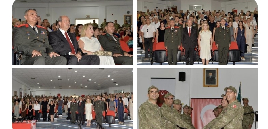 Cumhurbaşkanı Ersin Tatar ve eşi Sibel Tatar, 68’inci Dönem Bedelli Askerlik Ant İçme Töreni’ne katıldı – BRTK