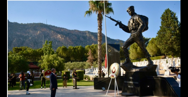 Boğaz Şehitliği’nde tören düzenlendi….Tatar:Emanetiniz asla çiğnenmeyecek, sonsuza dek yaşatılacaktır – BRTK