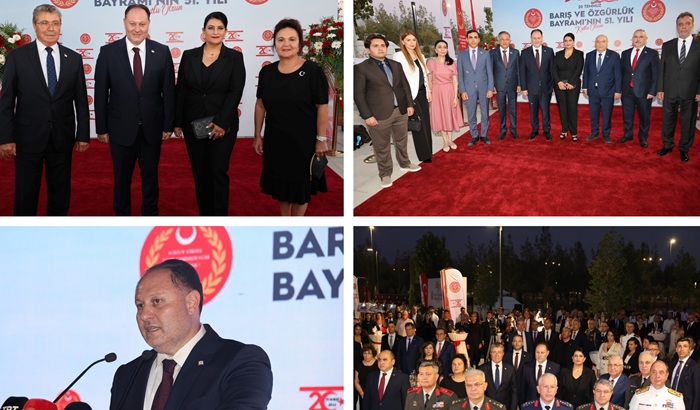 Meclis Başkanı Öztürkler, Barış Harekatı’nın 51. yıl dönümü nedeniyle resepsiyon düzenledi:’Kıbrıs Türkü bu adada ev sahibidir ve olmaya devam edecektir’ – BRTK