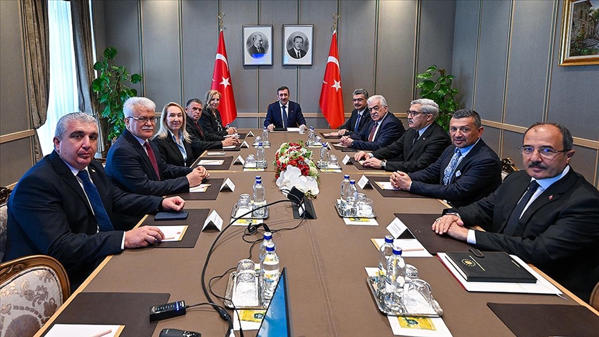 Parlamentolar Arası KKTC-Türkiye Dostluk Grubu heyeti TC Cumhurbaşkanı Yardımcısı Yılmaz tarafından kabul edildi – BRTK