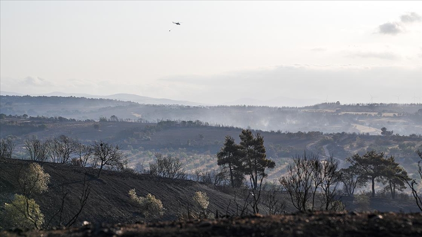 Çanakkale’de büyük oranda kontrol altına alınan yangına müdahale 2. gününde sürüyor – BRTK