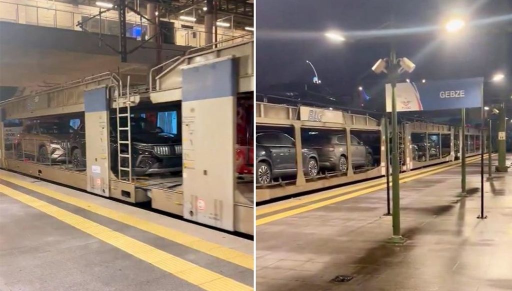 Vagonlar dolusu Togg yola çıktı! Marmaray’dan geçti, Almanya’ya gidiyor