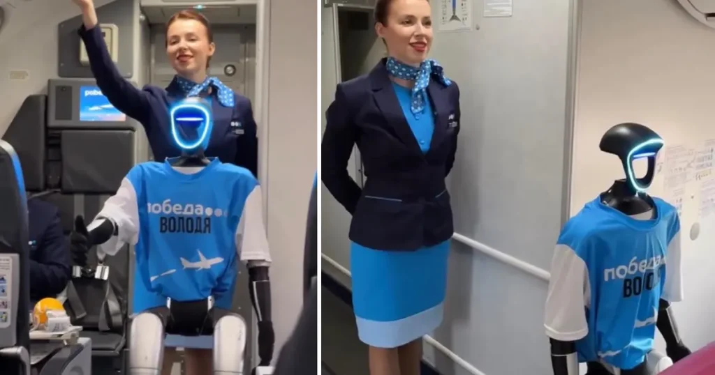 Rus havayolu şirketinden dünyada ilk kez robot kabin memuru testi
