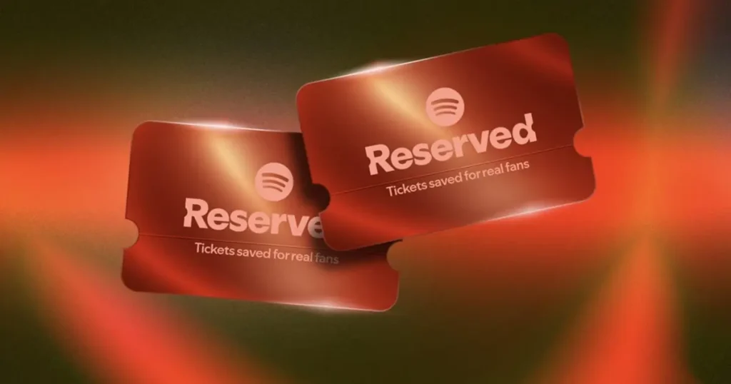 Spotify’dan “Reserved” özelliği. Sadık dinleyiciler için konser bileti ayrılacak