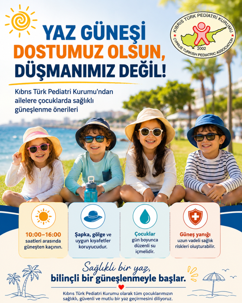 Pediatri Kurumu, ailelere, çocuklarda sağlıklı güneşlenme önerilerinde bulundu – BRTK