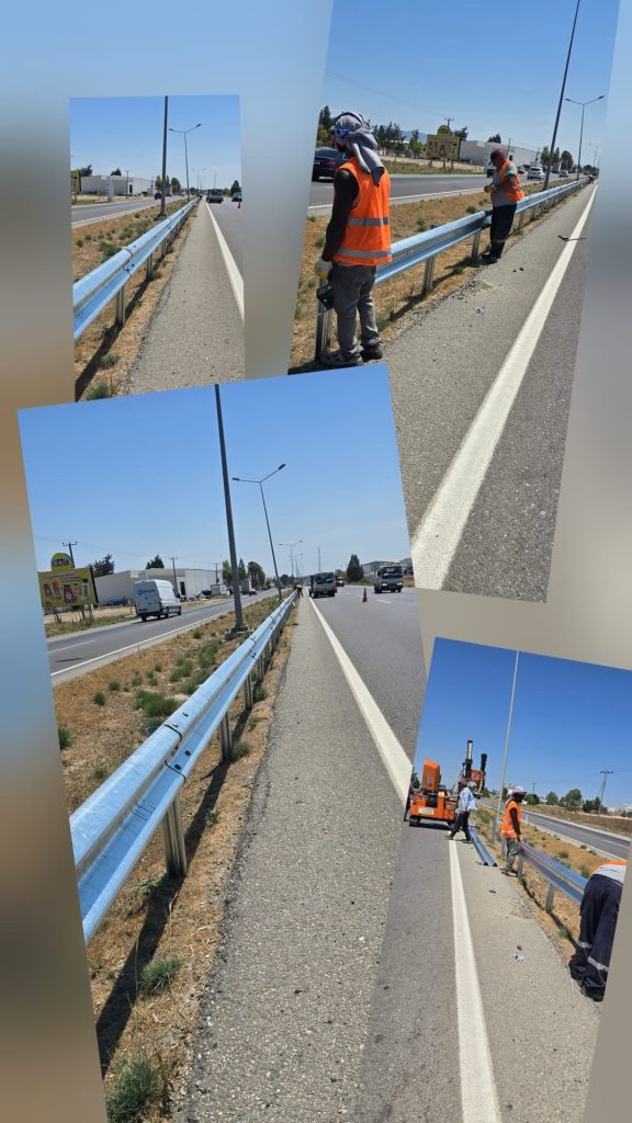 Lefkoşa-Güzelyurt ana yolunda oto korkuluk çakım işleri başladı – BRTK