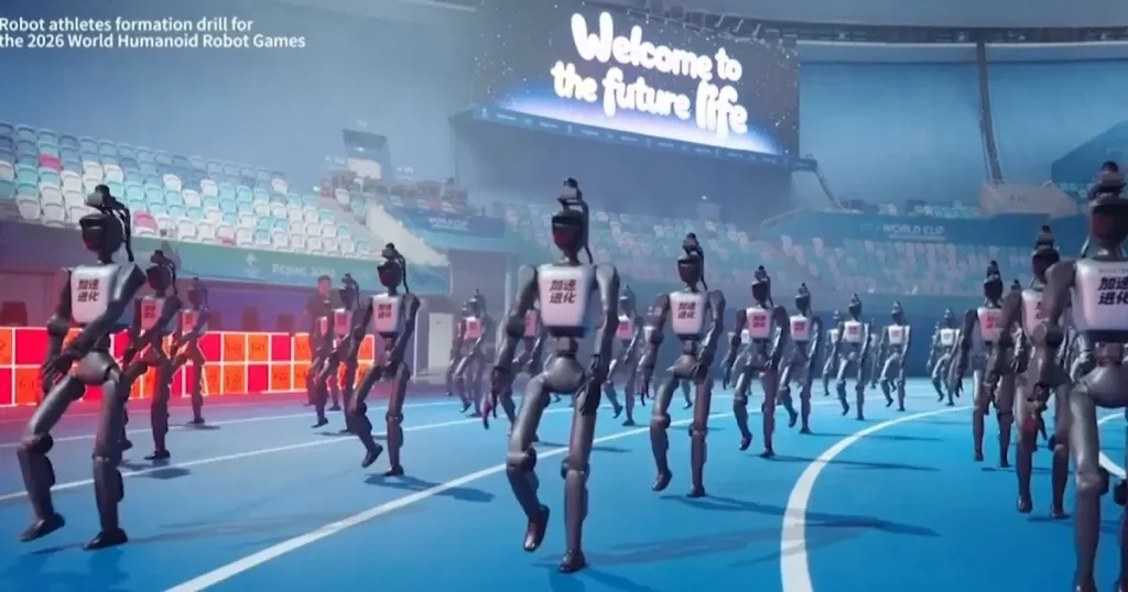 Robotlar piste çıktı: Pekin’de teknoloji şovu