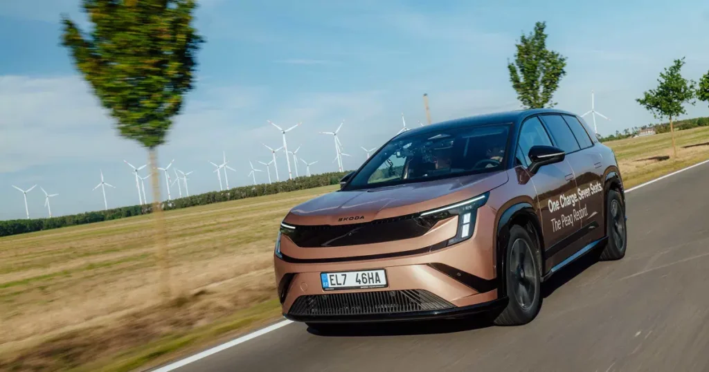 Tek şarjla 936 kilometre. Skoda Peaq rekor kırdı