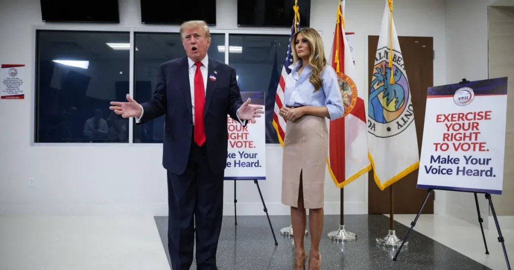 ABD Başkanı Trump, erken oy kullanma işlemlerinin başladığı Florida’da oyunu kullandı